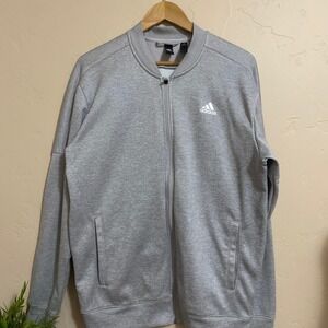 Adidas ClimaWarm Full-Zip Large Mens Gray Jacket ThermoLite